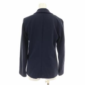 agnes b. テーラードジャケット 鹿の子 シングル ノーベント 1 S 紺 ネイビー