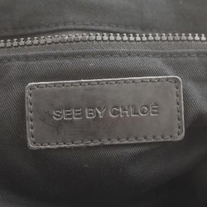 SEE BY CHLOE ジョイライダー ナイロン トートバッグ チャーム 羊 ハンドバッグ 黒 ブラック /G