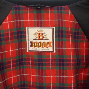 Baracuta ハリントンジャケット 裏地チェック 38 ネイビー