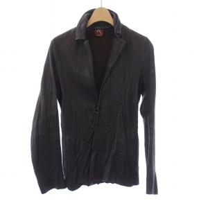 Badou-R レザージャケット 革ジャン 鹿革 1 S 茶 ブラウン /KH