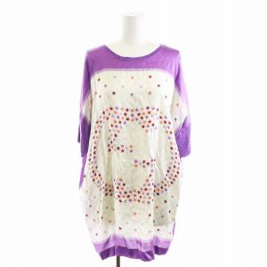 GG柄 カットソー 半袖 星 スター柄 紫 パープル 白 ホワイト /AN5