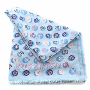 LOUIS VUITTON エトール カモノドッツ ストール ライトブルー