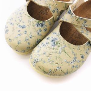 BIRKENSTOCK イングリッシュフラワーガーデン サボサンダル 花柄 24?p ベージュ 369133