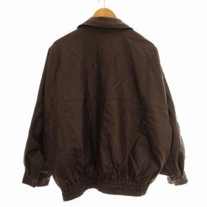 FREAK'S STORE ブルゾンジャケット フェイクレザー F 茶 ブラウン /EE