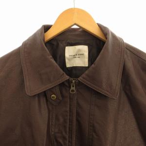 FREAK'S STORE ブルゾンジャケット フェイクレザー F 茶 ブラウン /EE