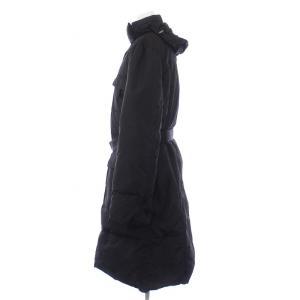 MARELLA 中綿コート アウター ロング フーディ スタンドカラー 40 M 黒 ブラック /KH