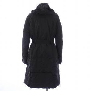 MARELLA 中綿コート アウター ロング フーディ スタンドカラー 40 M 黒 ブラック /KH