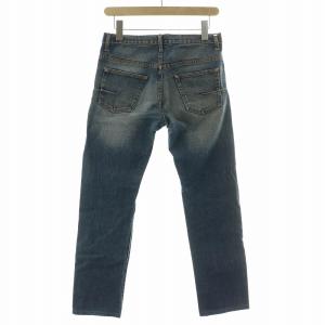 Dior デニムパンツ ジーンズ ボタンフライ ダメージ加工 W28 青 ブルー