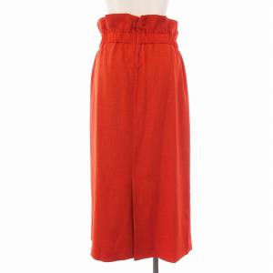 ADORE タイトスカート ロング フリル スリット 38 M オレンジ