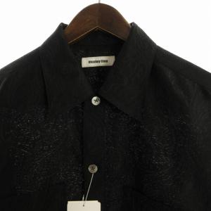MONKEY TIME タグ付き PE JACQUARD CUT-OFF SHIRT カジュアルシャツ ペイズリー柄 カットオフ