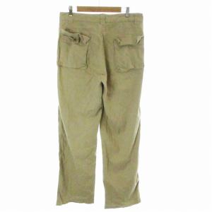 ARMANI COLLEZIONI リネンパンツ ロングパンツ ワイド L ベージュ
