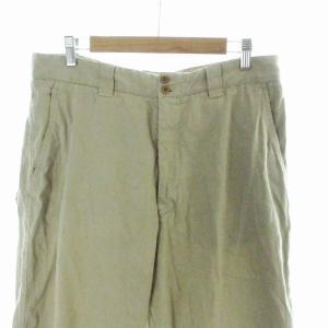 ARMANI COLLEZIONI リネンパンツ ロングパンツ ワイド L ベージュ
