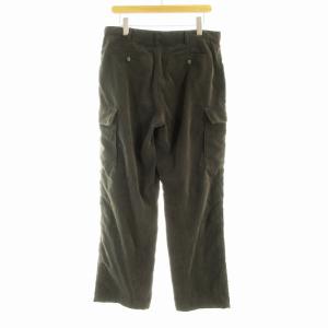 EMPORIO ARMANI コーデュロイパンツ カーゴ ワイド フルレングス 茶 ブラウン