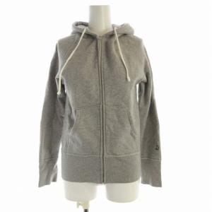 吊裏毛ジップアップパーカー スウェット フーディー フード 長袖 2 M グレー 085-17301