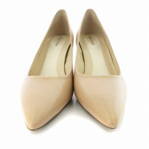 COLE HAAN パンプス ピンヒール ローヒール レザー ポインテッドトゥ  靴 シューズ 6 25cm ベージュ