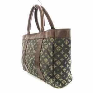 russet トートバッグ 総柄 バロック ナイロン 鞄 黒 ブラック /MM