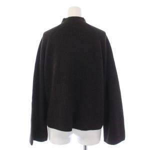 23区 24AW ラメウール ハイネック ニット セーター 長袖 カシミヤ 38 M ダークブラウン KRWOCW0556