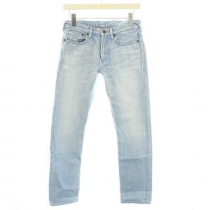 デニムパンツ ジーンズ ジップフライ やぎ革 28 M インディゴ /YT