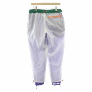 kolor ナイロンパンツ イージー ウエストゴム 裏地メッシュ 4 XL 白 ホワイト 紫 パープル 緑 グリーン