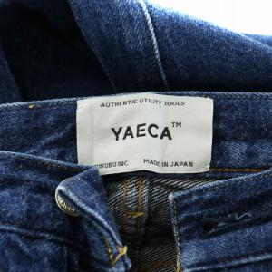 YAECA デニムパンツ ジーンズ ボタンフライ インディゴ /BB
