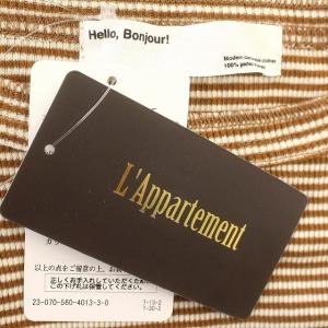 L'Appartement DEUXIEME CLASSE 23AW BORDER RIB L/S T-SH カットソー ボーダー 長袖 リブ ロンT