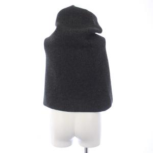 AP STUDIO 23AW リブニットケープ ネックウォーマー ウール カシミヤ F グレー 23090586660030