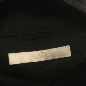 Plage 24SS Linen Short シャツ リネン シャツ ブラウス 長袖 麻 F 黒 ブラック
