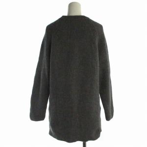 23区 21AW ニット セーター 長袖 クルーネック カシミヤ混 32 XS グレー 小さいサイズ