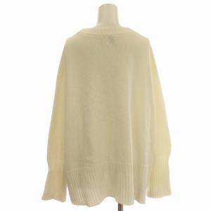 Spick&Span 23SS バルキーヤーン ロングリブ プルオーバー ニット 長袖 セーター F オフホワイト 白 /G