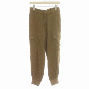 22AW フィブリルサテン カーゴパンツ ジョグパンツ 薄手 38 M 茶 ブラウン /G