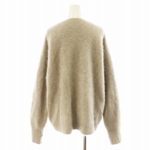 Plage 22AW Fur Nuance プルオーバー ニット セーター 長袖 ウール グレージュ 22080922102040