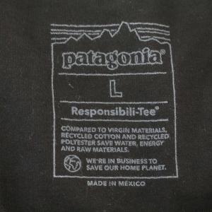 Patagonia 24AW レスポンシビリティ ロンT 37780FA24 長袖 Tシャツ ロゴ L 黒 ブラック /G