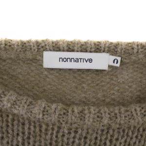 nonnative ニット セーター 長袖 クルーネック ウール 0 S ベージュ NN-K3004 /BM