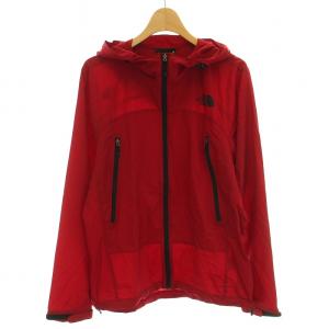 ナイロンパーカー マウンテンパーカー ジップアップ ロゴ M 赤 レッド NP21501Z /DK