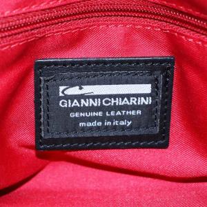 GIANNI CHIARIN ショルダーバッグ ハンドバッグ 2way レザー ハラコ 黒 ブラック /AN2