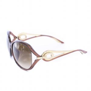 Dior VOLUTE2F サングラス カラーレンズ ゴールド金具 6215 120 茶 黒 ブラウン ブラック TLV06850HJ