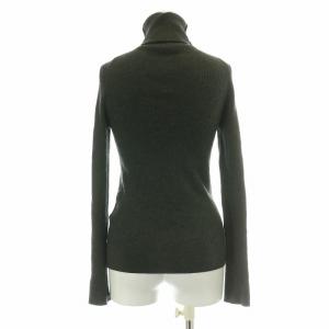 MARGARET HOWELL JOHN SMEDLEY リブニット 長袖 タートルネック 薄手 ウール 2 M グレー