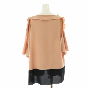 ADORE シャツ ブラウス プルオーバー 袖スリット ビッグシルエット バタフライスリーブ M 38 ピンクベージュ