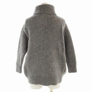ADORE ニット セーター ウール アルパカ混 プルオーバー 長袖 タートルネック 38 M グレー