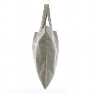 MARGARET HOWELL HOUSEHOLD GOODS COTTON LOGO BAG トートバッグ ロゴ キャンバス ライトグレー