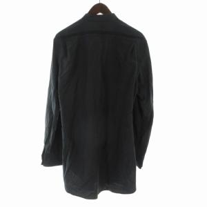 nonnative カジュアルシャツ 裏地ペイズリー 刺繍 半袖 長袖 2 L 紺 ネイビー