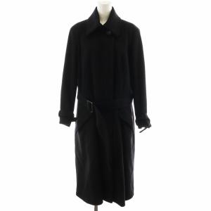 ステンカラーコート 42 ブラック