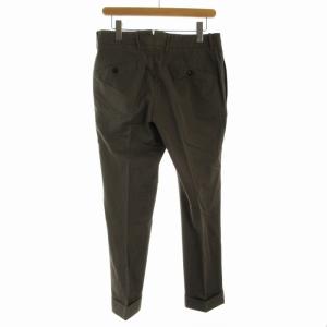 INCOTEX スラックスパンツ テーパード センタープレス 46 M 茶 ブラウン
