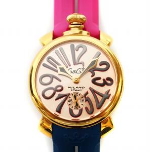 manuale48 腕時計 手巻き アナログ 2針 ウォッチ ピンク  ブルー 28186