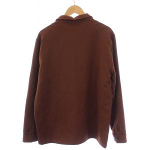 AMI Alexandre Mattiussi ウールシャツ 長袖 42 L 茶 ブラウン H16C32.17