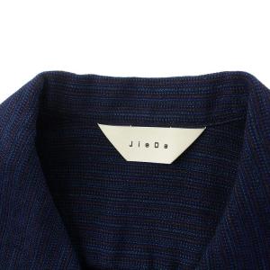 JieDa STRIPE OPEN COLLAR SHIRT ストライプ オープンカラーシャツ 長袖 1 S 紺 ネイビー