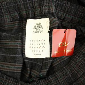 STOF イージーパンツ ラップパンツ チェック柄 タグ付き S グレー 緑 グリーン /YT