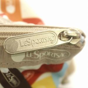 LesportSAC トートバッグ 2WAY ショルダーバッグ ナイロン リボン柄 白 ベージュ /G