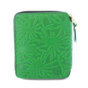 COMME des GARCONS Embossed Forest 二つ折り財布 グリーン SA2100EF