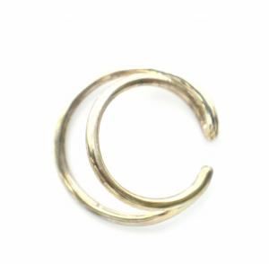 HYKE ダブルフープイヤーカフ イヤカフ SV シルバー アクセサリー ジュエリー /DK